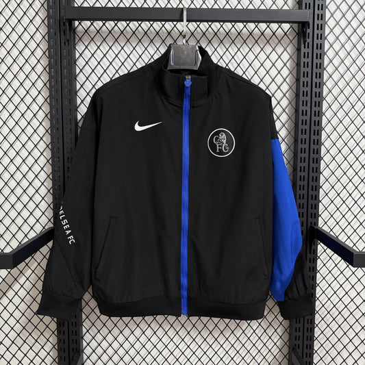 Chelsea 25/26 Track Jacket - Black/Blue